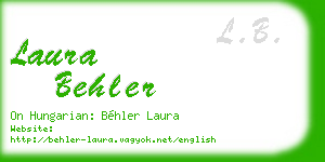 laura behler business card